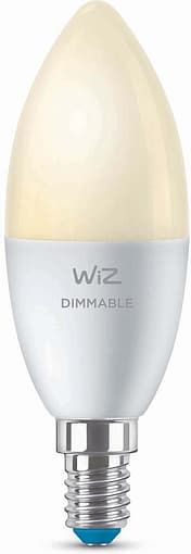 Лампа розумна WiZ, E14, 4.9W, 40W 470Lm, C37, 2700K, Wi-Fi