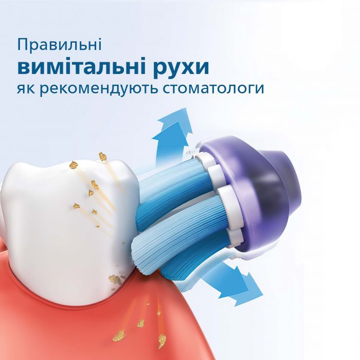 Електрична звуковая зубная щітка Philips 3100 series HX3671/11