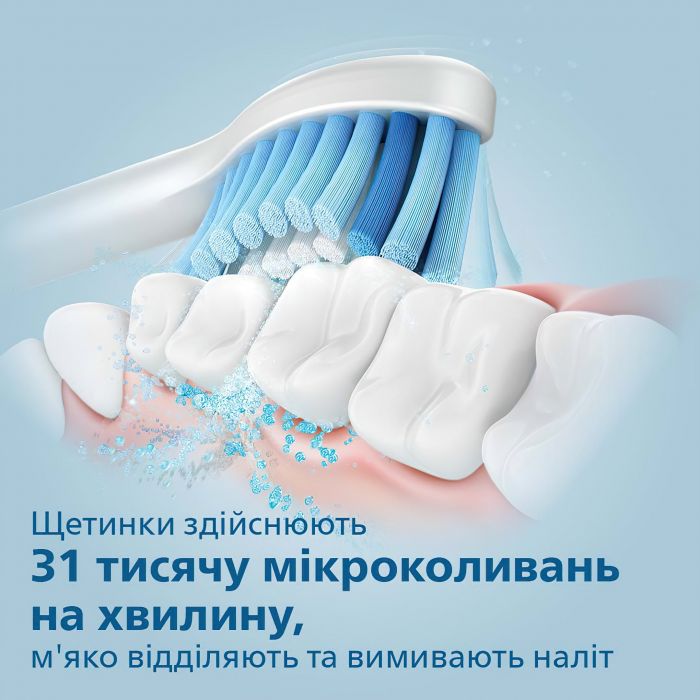 Електрична звуковая зубная щітка Philips 3100 series HX3671/11