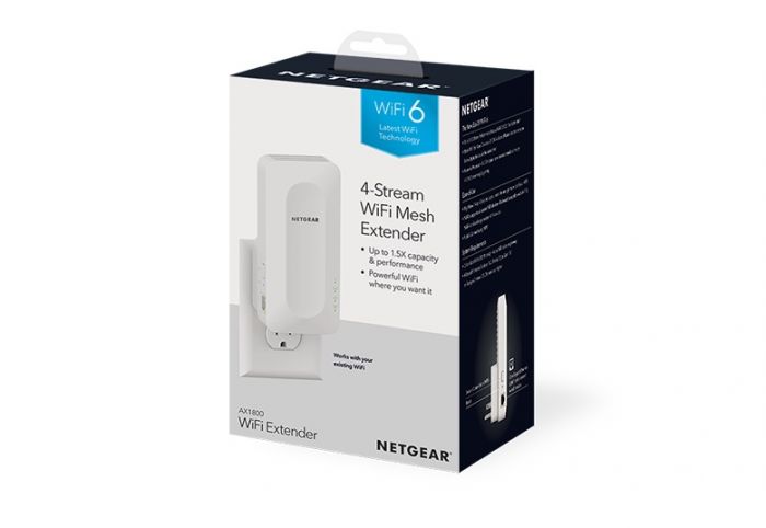 Розширювач WiFi-покриття NETGEAR EAX15 AX1800, 1xGE LAN