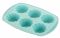 Форма для випікання мафінів Ardesto Tasty baking на 6 шт. 30*21*4 см, голубий, силікон.