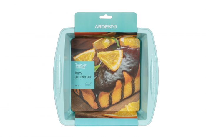 Форма для випікання Ardesto Tasty baking 26*25*6 см прямок. голубий, силікон.