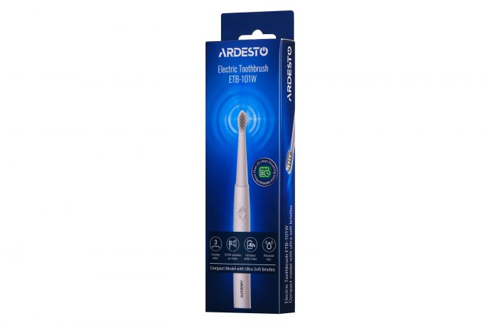 Електрична зубна щітка Ardesto ETB-101W біла/micro-USB/IPX7