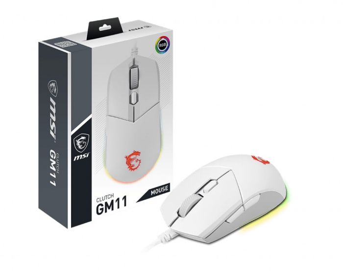 Миша MSI Clutch GM11 WHITE GAMING Mouse S12-0401950-CLA
