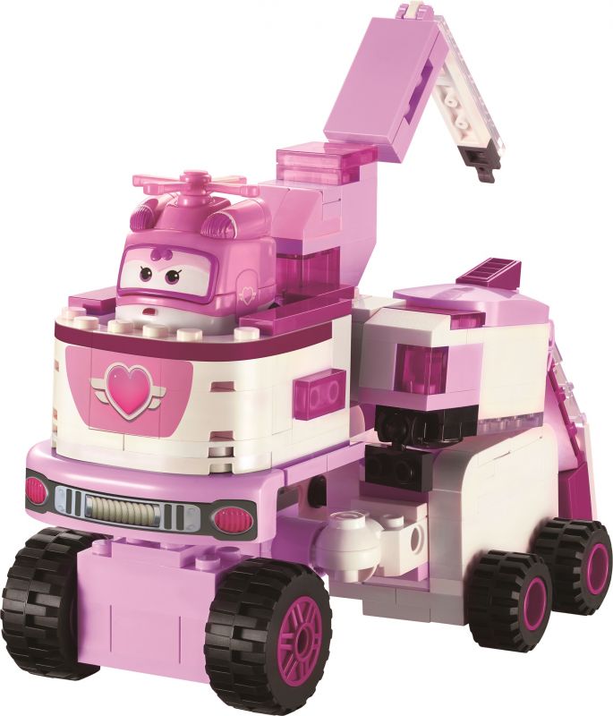Конструктор-трансформер Super Wings Small Blocks 2-in-1 Buildable Transforming Vehicle Dizzy, Діззі