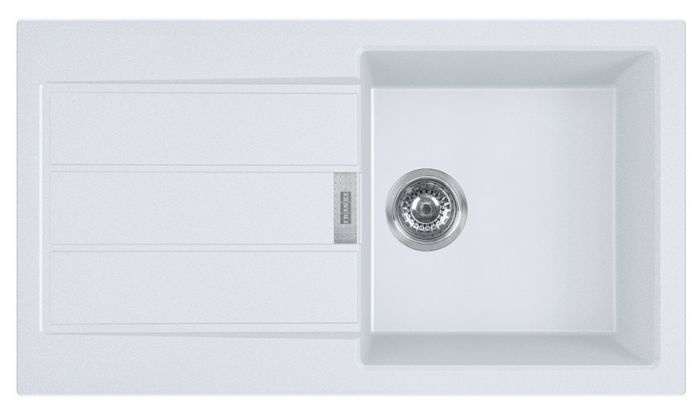 Кухонні мийки Franke Sirius S2D Slim 611-78/ 143.0632.395/ тектонайт/з крилом/ білий