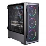 Корпус Zalman Z8 MS, MidT, 1xUSB2.0, 2xUSB3.0, 4x120мм RGB, скло (бічна панель), без БЖ, чорний