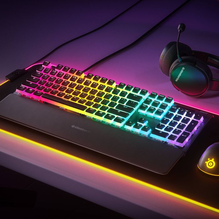Набір кейкапів для клавіатури SteelSeries PrismCAPS US Black 104 шт