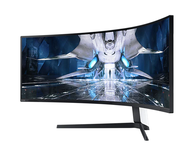 Монітор QLED 48.7" Samsung  Odyssey G9 S49AG950N HDMI, 2xDP, USB, VA, 5120x1440, 32:9, 240Hz, 1ms, HDR, CURVED