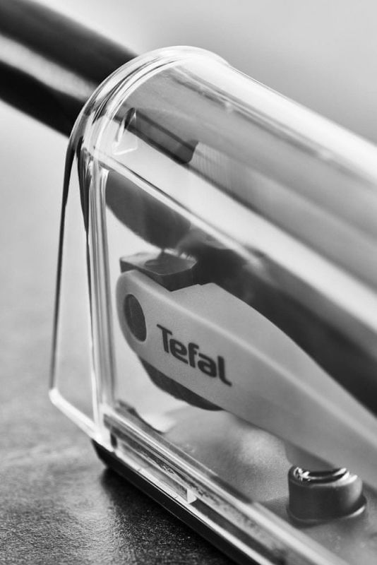 Кухонний ніж кухарський Tefal Eversharp, довжина леза 16,5 см, нерж.сталь, чохол-точилка