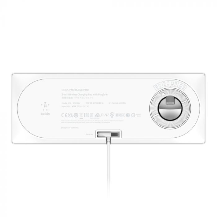 Бездротовий ЗП Belkin 3in1 MagSafe, white