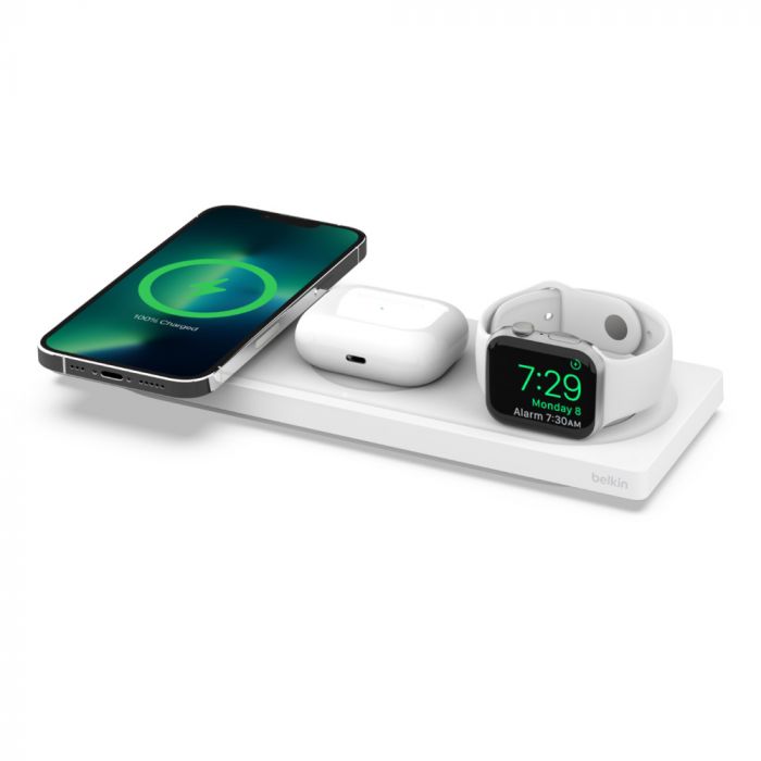 Бездротовий ЗП Belkin 3in1 MagSafe, white