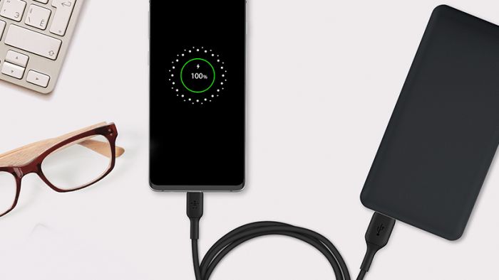 Кабель Belkin USB-A - USB-С, PVC, 1m, black