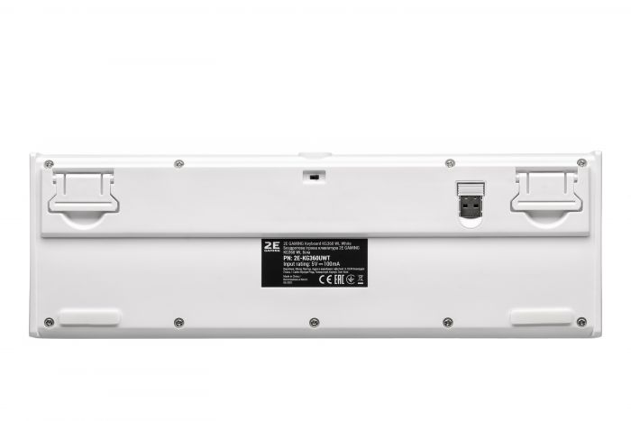 Клавіатура 2E GAMING KG360 RGB 68key WL White UKR