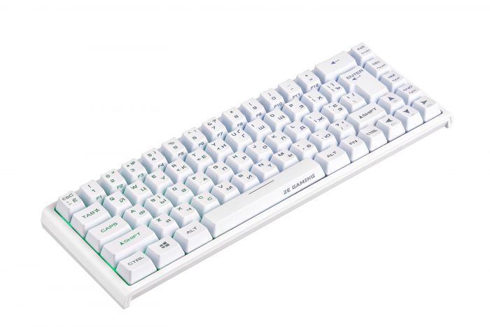 Клавіатура 2E GAMING KG360 RGB 68key WL White UKR