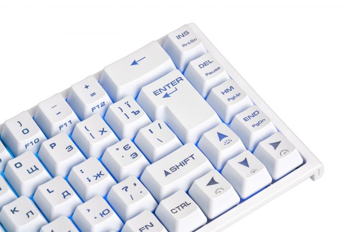 Клавіатура 2E GAMING KG360 RGB 68key WL White UKR