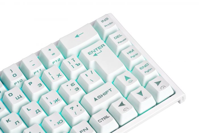 Клавіатура 2E GAMING KG350 RGB 68key USB White UKR