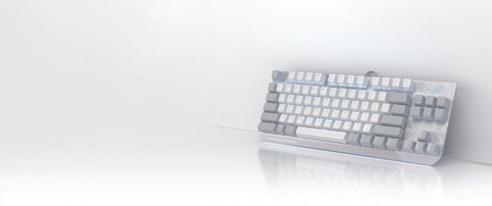 Клавіатура ASUS ROG Strix Scope White LED 84key NX Red TKL USB RU Moonlight White