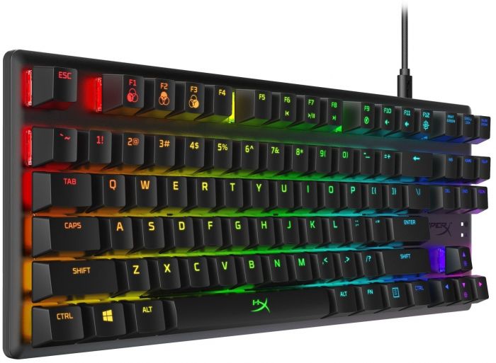 Клавіатура HyperX Alloy Origins Core Blue USB RGB RU Black