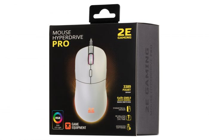 Миша 2E GAMING HyperDrive Pro, RGB White