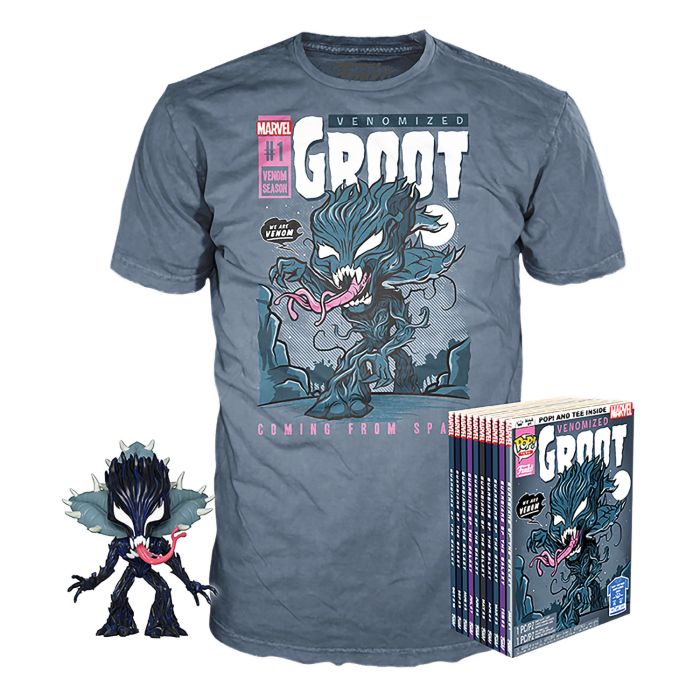 Набір Фігурка+Футболка Funko POP and Tee: Venom Groot (S) (UT-50766) 47618
