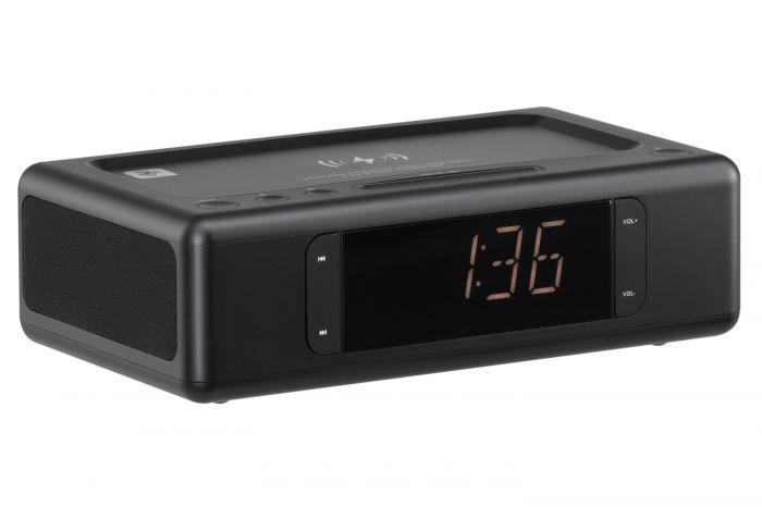 Акустична док-станція 2E SmartClock Wireless Charging, Alarm Clock, Bluetooth, FM, USB, AUX Black