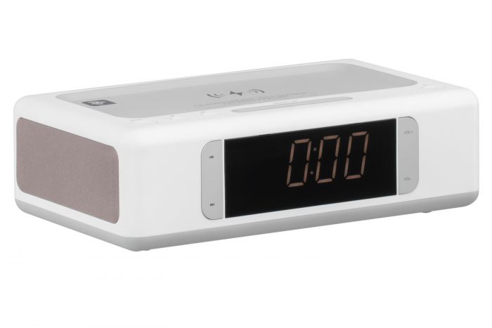 Акустична док-станція 2E SmartClock Wireless Charging, Alarm Clock, Bluetooth, FM, USB, AUX White