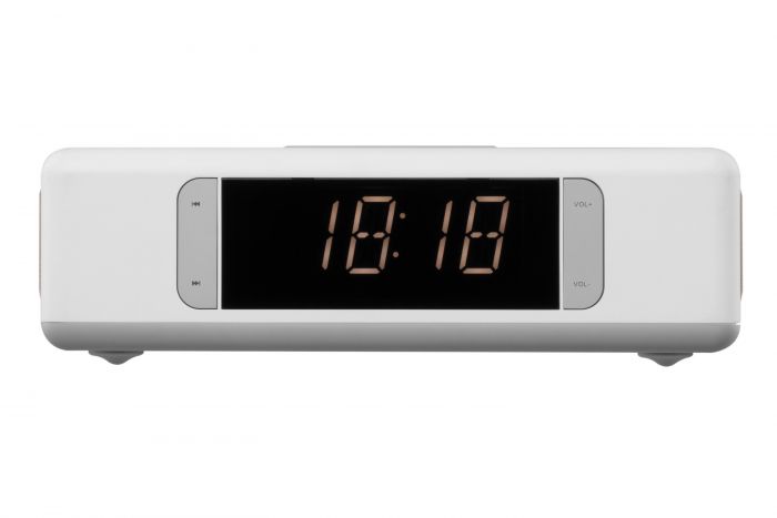 Акустична док-станція 2E SmartClock Wireless Charging, Alarm Clock, Bluetooth, FM, USB, AUX White