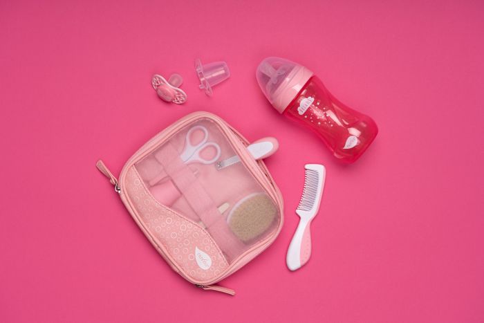 Набір по догляду за дитиною Nuvita Великий 0м+ рожевий NV1146PINK