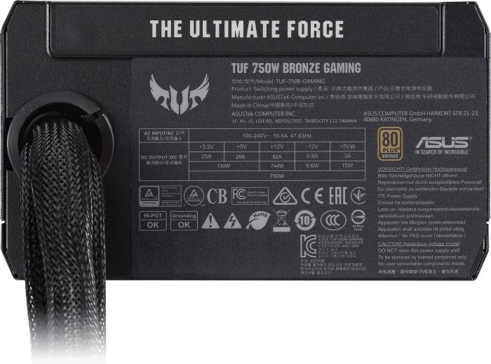 Блок живленя ASUS TUF-750B-GAMING 80Plus Bronze 750W TUF