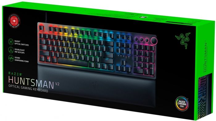 Клавіатура ігрова Razer Huntsman V2 Red Switch USB RU Black