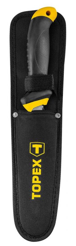 Ножівка по гіпсокартону TOPEX, тримач пластмаса, 8TPI, лезо 150 мм, 300 мм, чохол