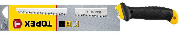 Ножівка по гіпсокартону TOPEX, тримач пластмаса, 8TPI, лезо 250 мм, 390 мм