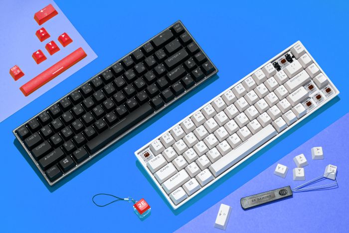 Клавіатура 2E GAMING KG370 RGB 68key Gateron Brown Switch USB White UKR