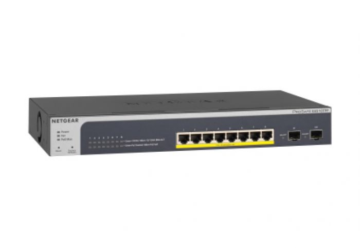 Комутатор NETGEAR GS510TPP 8x1GE PoE+(190Вт), 2xSFP, керований