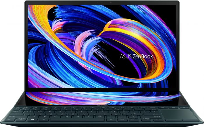 Ноутбук ASUS Zenbook Duo UX482EG-HY286T 14FHD Touch IPS/Intel i7-1165G7/32/1024F/NVD450-2/W10/Blue
