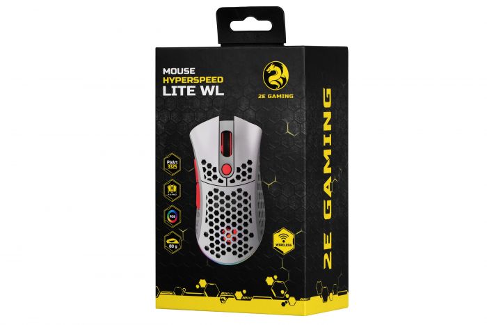 Миша 2E GAMING HyperSpeed Lite WL, RGB Retro White