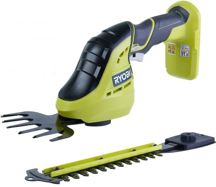 Ryobi Ножиці для трави ONE+ OGS1822 18В +насадка-кущоріз (без АКБ і ЗП)