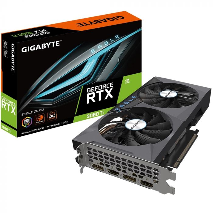 Відеокарта GIGABYTE GeForce RTX3060 Ti 8GB GDDR6 EAGLE LHR