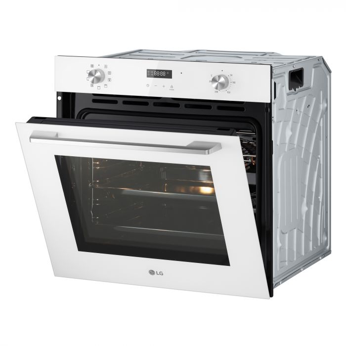 Духова шафа електрична LG WSEZ7213W1, 72 л, А, телескопічні направляючі, Диспл., Білий