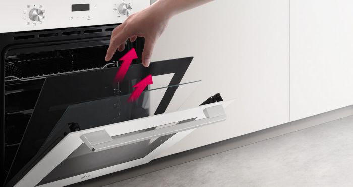 Духова шафа електрична LG WSEZ7213W1, 72 л, А, телескопічні направляючі, Диспл., Білий