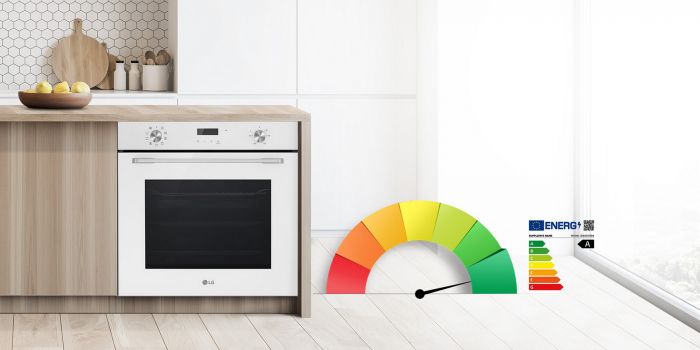 Духова шафа електрична LG WSEZ7213W1, 72 л, А, телескопічні направляючі, Диспл., Білий