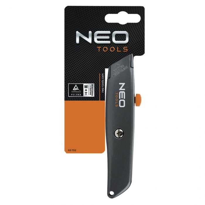 Ніж Neo Tools, сегментоване лезо 18мм, 155мм, металевий корпус