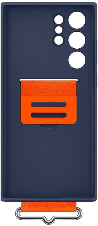 Чохол Samsung Silicone with Strap Cover для смартфону Galaxy S22 (S901) Navy
