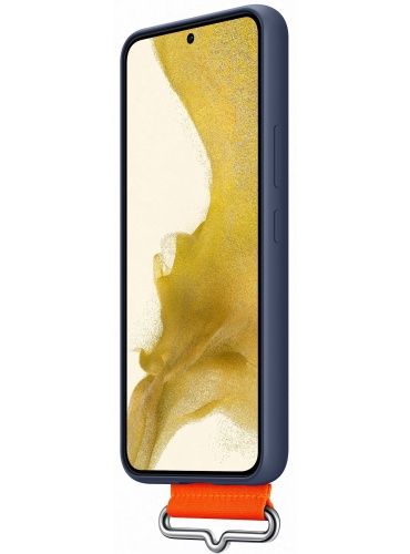 Чохол Samsung Silicone with Strap Cover для смартфону Galaxy S22+ (S906) Navy