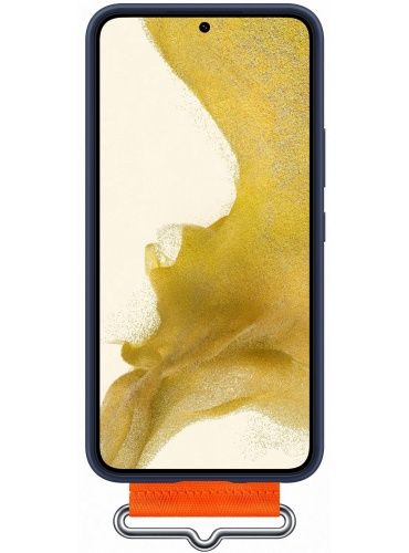 Чохол Samsung Silicone with Strap Cover для смартфону Galaxy S22+ (S906) Navy
