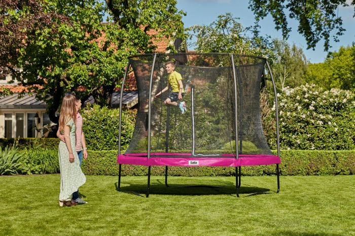 Батут Salta Comfort Edition круглий 183 см Pink