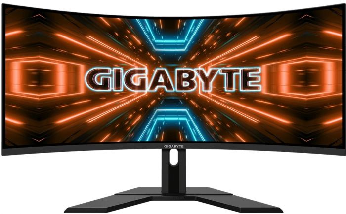 Монітор LCD GIGABYTE 34" G34WQC-A, 2xHDMI, 2xDP, MM, VA, 3440x1440, 144Hz, 1mc, 120%sRGB, CURVED, FreeSync, HDR400