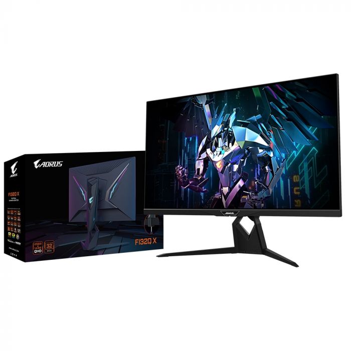 Монітор LCD AORUS 31.5" FI32Q-X, 2xHDMI, DP, 2xUSB, USB-C, Audio, IPS-QD, 2560x1440, 270Hz, 1mc, 95%DCI-P3, FreeSync, HDR600