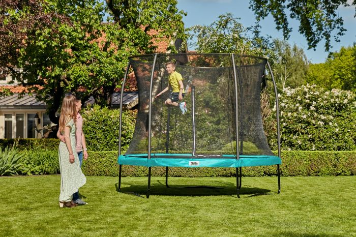 Батут Salta Comfort Edition круглий 427 см Green